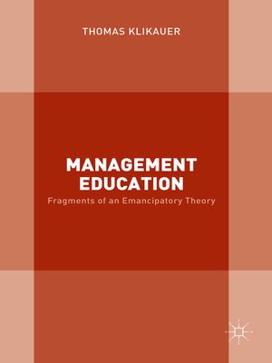 cover image of Management Education